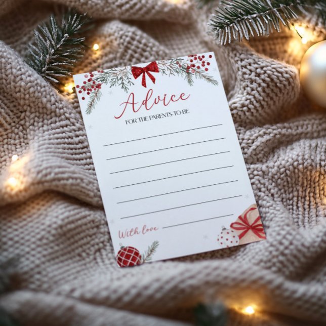 Convites Aconselhamento De Chá de fraldas De Natal Para O C (Criador carregado)