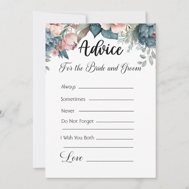 Convites Aconselhamento Para A Noiva E A Palavra Verde (Frente)