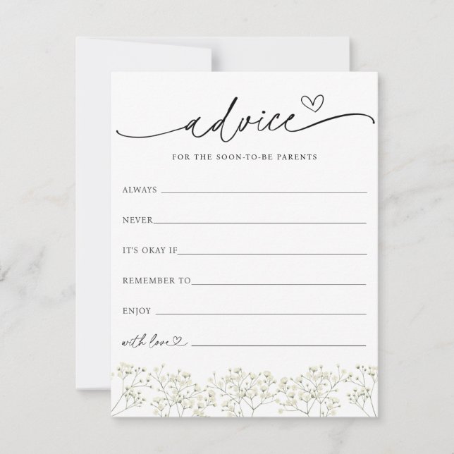 Convites Aconselhamento sobre respiração do bebê para o car (Frente)