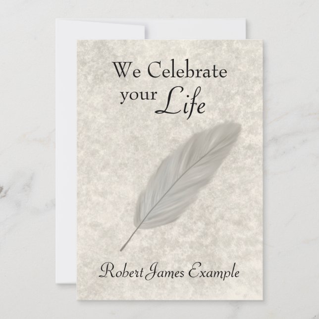 Convites Acordar/Memorial Personalizável (Efeito Pedra) (Frente)