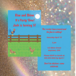 Convites Acorde e Brilhe Está na Hora da Festa