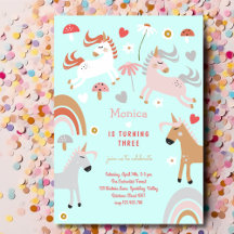 Acredite no aniversário de criança mágico de unicó