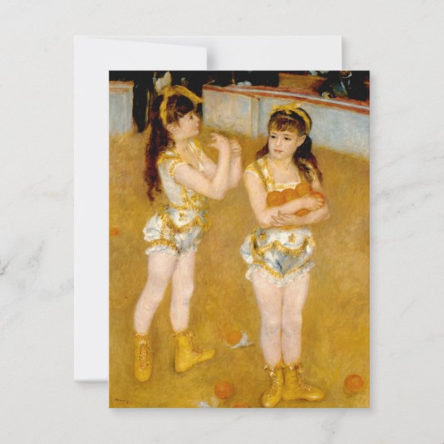 Convites Acrobats de Renoir no Cirque Fernando (1879) (Frente)