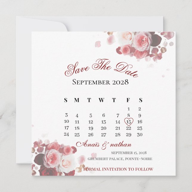 Convites Acrylic Invitation save the date  (Frente)