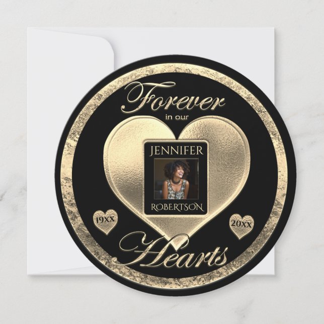 Convites Add Photo Custom Memorial Invitation (Frente)