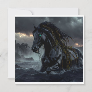 Convites Adesivo de Cavalo de Fantasia Sombria – Storm Stal