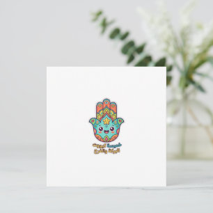 Convites Adesivo Mão Hamsa Kawaii Marroquina Fofa