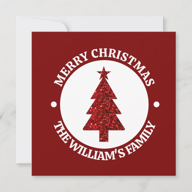 Convites Adesivo Personalizado Feliz Natal (Frente)