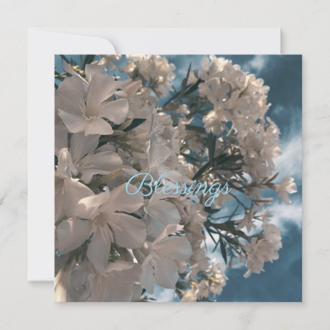 Convites Adesivos Florais Naturais Bênçãos (Frente)