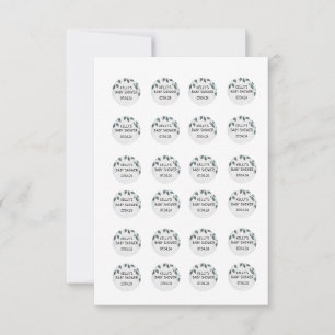 Convites Adesivos Rockie e Lyla Hershey de 0,75 polegadas