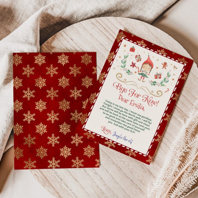 Convites Adeus da sua carta de elfo para uma garota (Criador carregado)