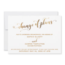 Adiada Mudança de Planos Dourados e Corações