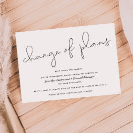 Convites Adiado | Cancelado | Mudança de Planos Casamento