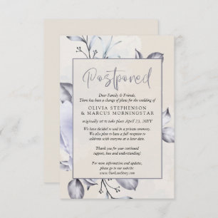 Convites Adiado - Rustic Lilac e Alabaster Peony Floral