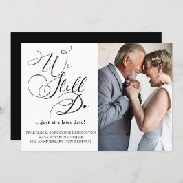 Convites Adiamento da Renovação de Votos de Aniversário de 