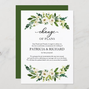 Convites Adiamento De Casamento De Generalidade Dos Planos