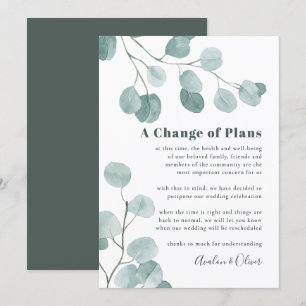 Convites Adiamento de Casamento Eucalyptus Dólar