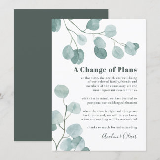 Convites Adiamento de Casamento Eucalyptus Dólar