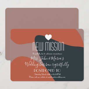 Convites Adiamento de Nova Missão de Abstrato Orgânico