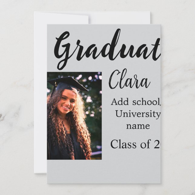 Convites Adição de gradação classe de nome de 20xx felgrats (Frente)