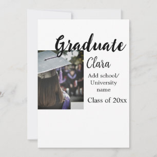 Convites Adição de gradação classe de nome de 20xx felgrats
