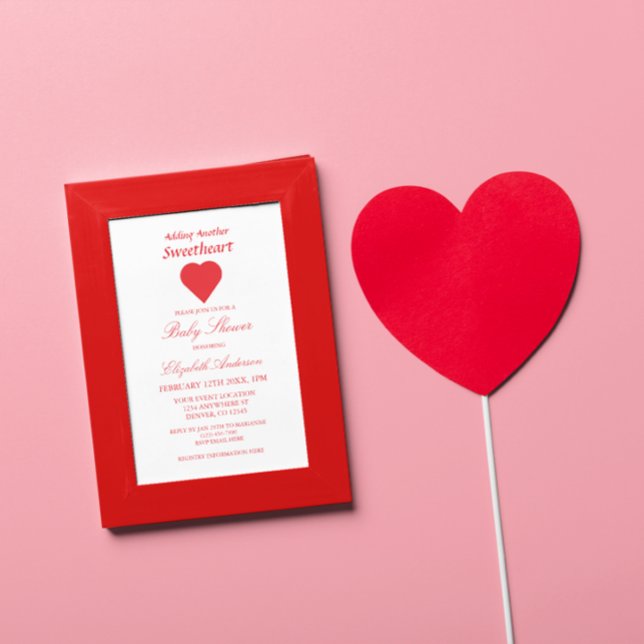 Convites Adicionando outro Chá de fraldas Sweetheart (Criador carregado)