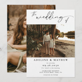Convites Adicionar Casamento Personalizado de Script Modern