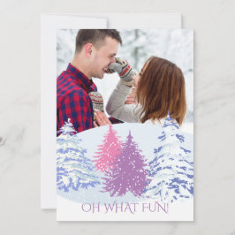 Convites ADICIONAR FOTO - ALTERAR COR Árvores de Natal