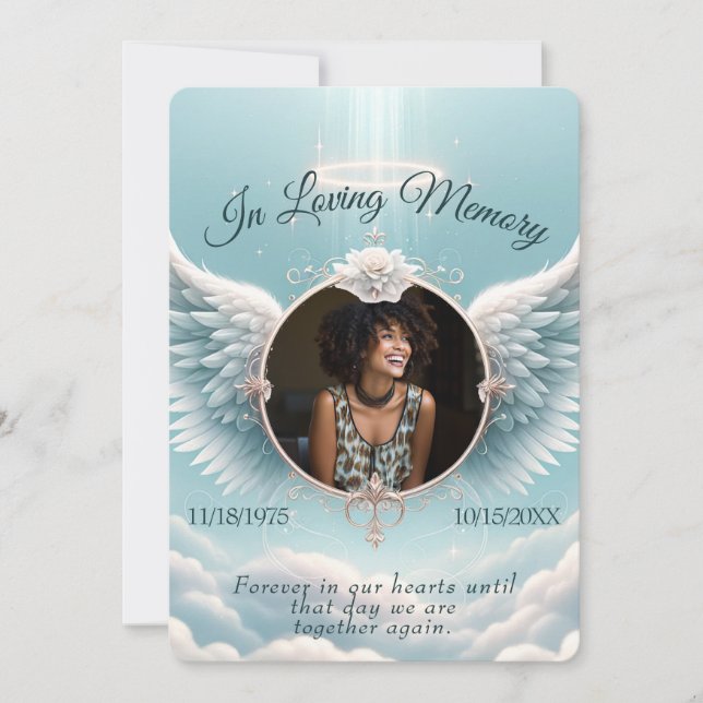 Convites Adicionar Foto Memorial Personalizado (Frente)