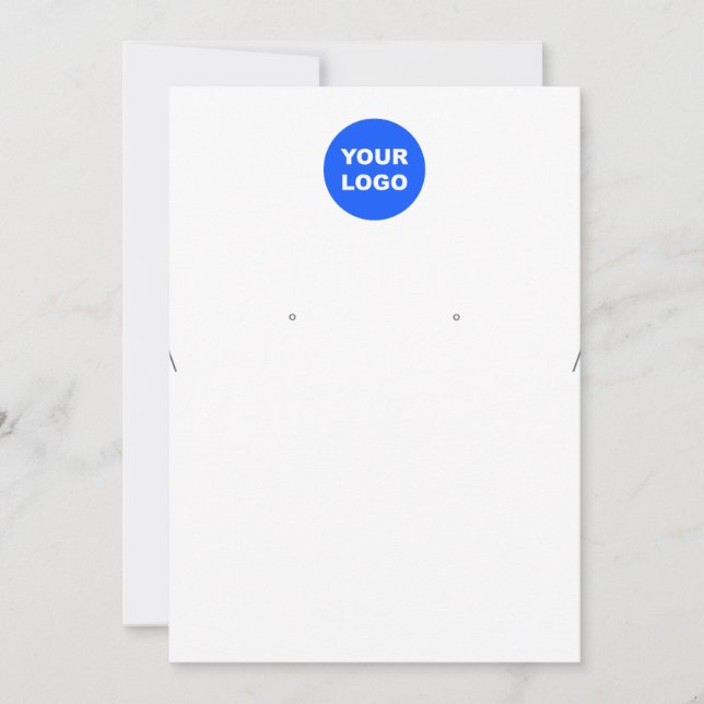 Convites Adicionar logotipo Vídeo de colar grande (Frente)