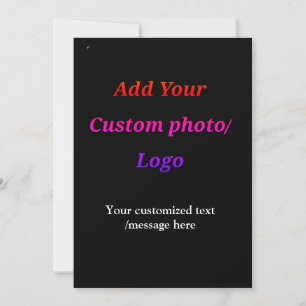 Convites adicionar personalizado sua foto logo seu texto mo