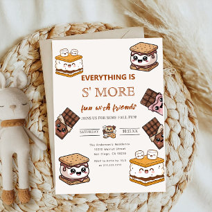 Convites adicionar S'more ao Chá de fraldas marshmallow do 