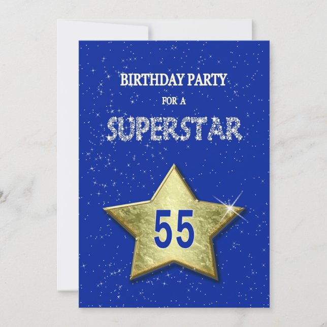 Convites Adicionar um nome, 55ª Festa de aniversário (Frente)