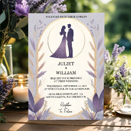 Convites Adicione Primavera de queda de ameixa Casamento de