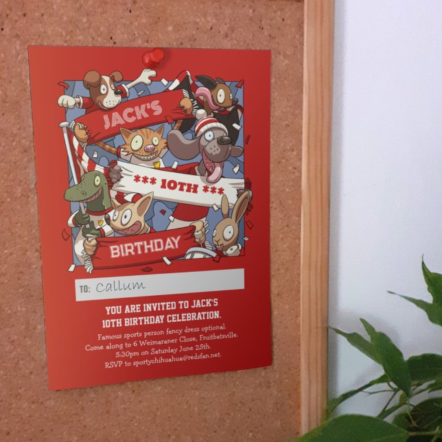 Convites Adicione Seu Nome Aniversário Ventiladores De Anim (Criador carregado)