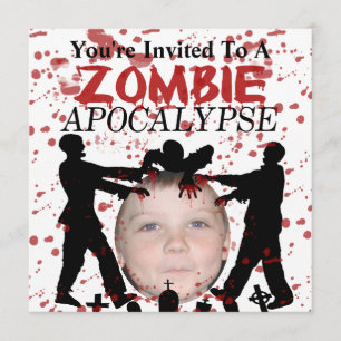 Convites Adicione Sua Foto A Uma Invasão De Apocalipse Zom