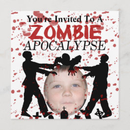 Convites Adicione Sua Foto A Uma Invasão De Apocalipse Zomb