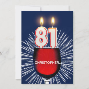 Convites Adicione um nome, 81rua, vinho