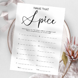 Convites Adivinha O Jogo Do Chá de panela De Especiarias