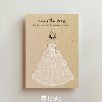 Convites Adivinha O Vestido - Jogo Do Chá de panela