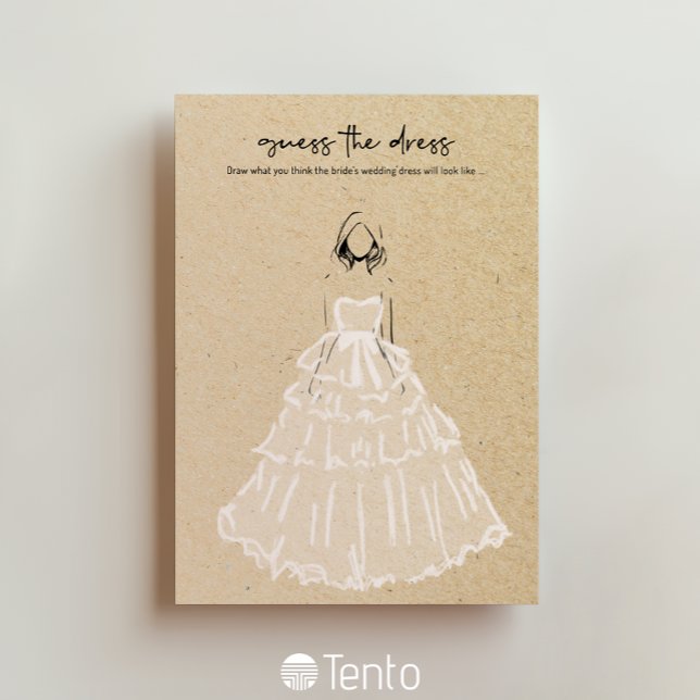 Convites Adivinha O Vestido - Jogo Do Chá de panela (Criador carregado)