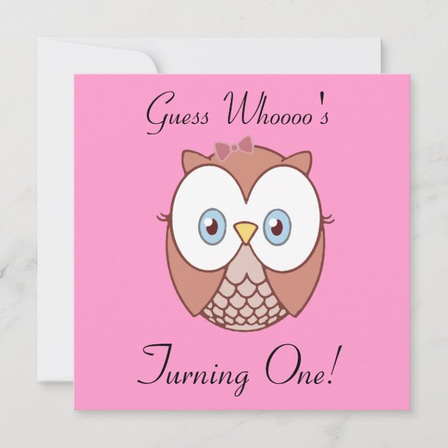 Convites Adivinha quem é, virando um? (Frente)