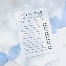 Convites Adivinha Quem Joga De Chá de fraldas | Garoto de b