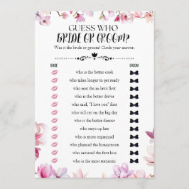 Convites Adivinhação floral de quem é noiva ou jogo de chá 