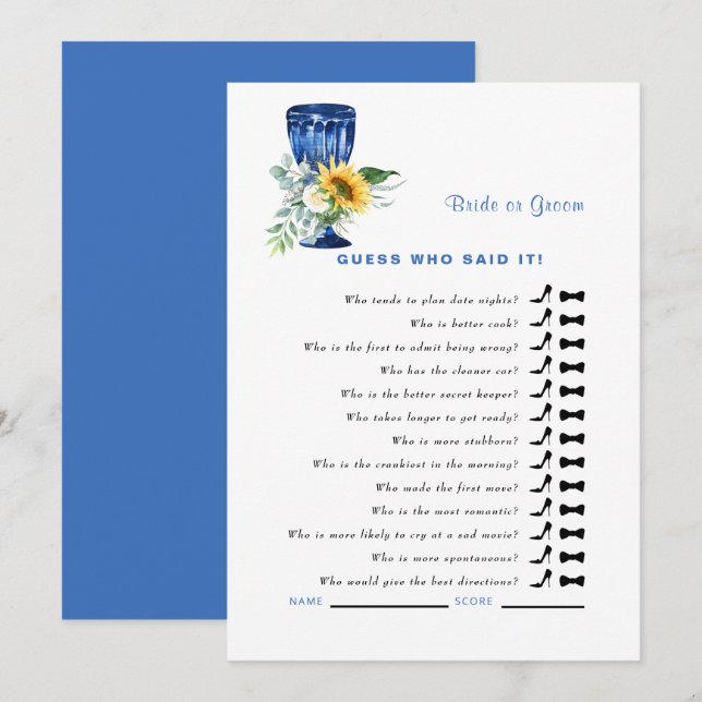 Convites Adivinhados Mediterrânicos Que Diziam Isso Jogo Ch (Frente/Verso)