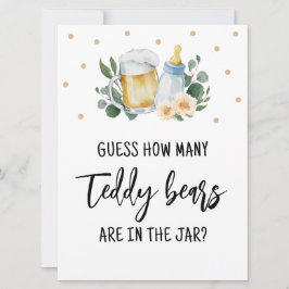 Convites Adivinhem Quantos Ursos de Teddy Candies Assinam J