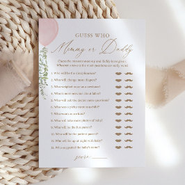 Convites Adivinhem quem Mamãe ou jogo de Chá de fraldas do 