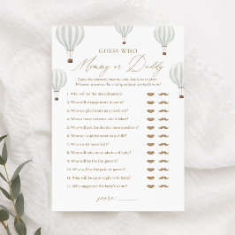 Convites Adivinhem quem Mamãe ou jogo de Chá de fraldas do 