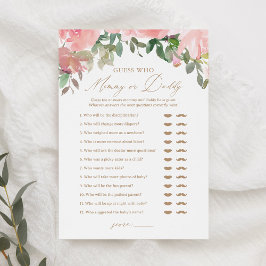 Convites Adivinhem quem Mamãe ou jogo de Chá de fraldas do 