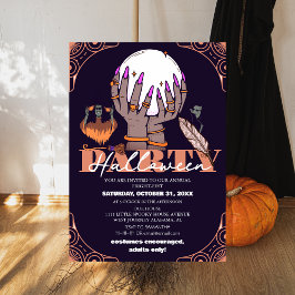 Convites Adivinho Místico Festa de Halloween para Adultos